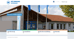 Desktop Screenshot of kfz-innung-ufr.de